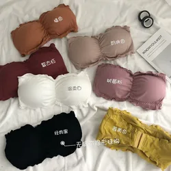 stylish design is now selling bralette back button bra padded tube top breathable ladies tube top chest wrap