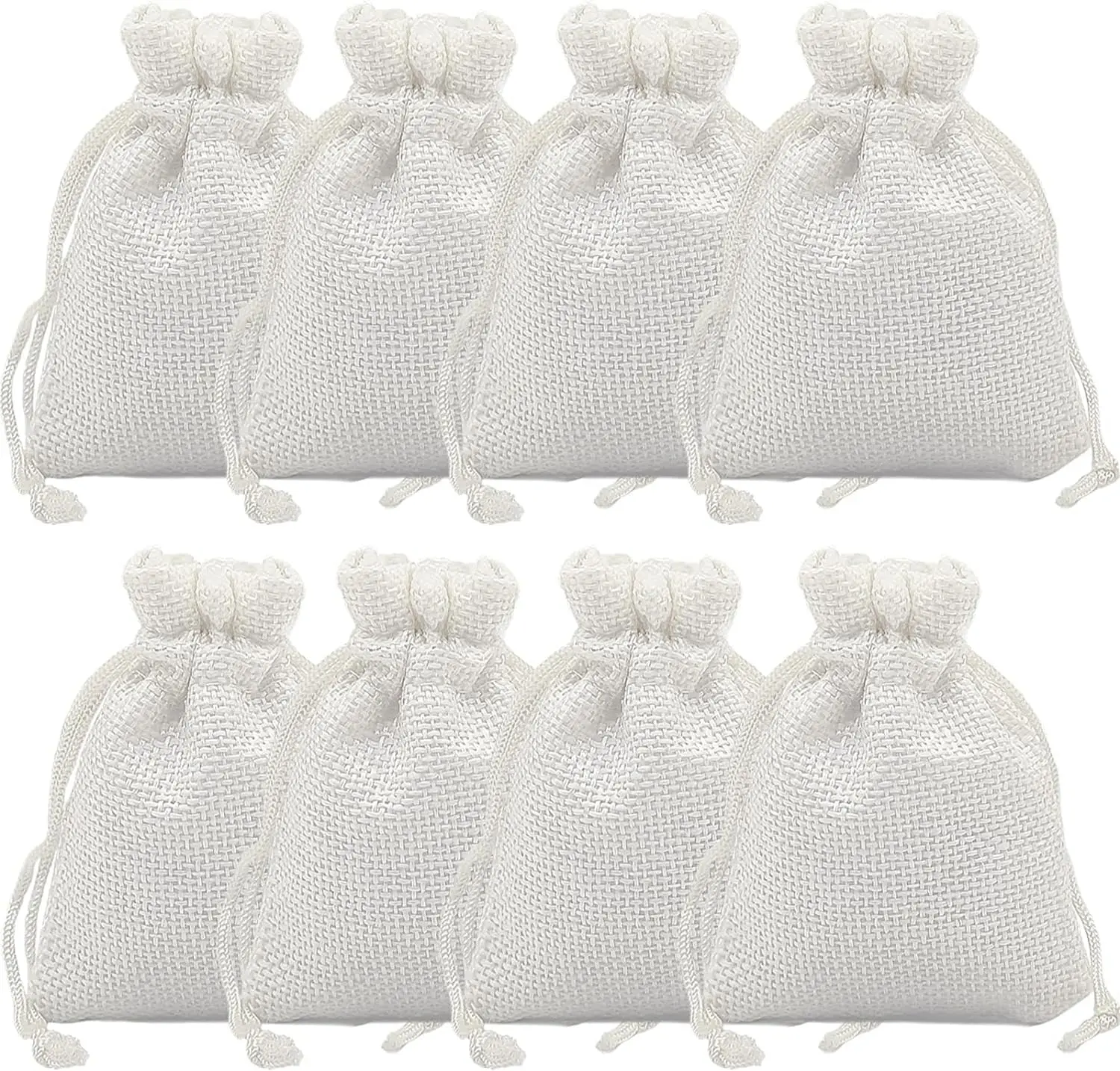 Reusable Linen Drawstring Bag for Party Burlap Tote Bags for Christmas Wedding Party and DIY Gift Craft Candy Packing