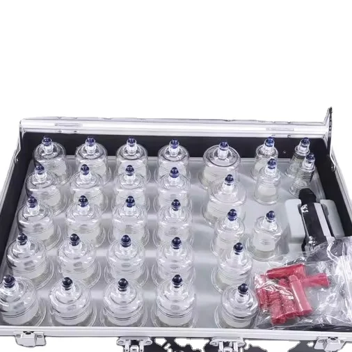 Luxury 30pcs set Cupping Therapy Set Plastic Vacuum Cupping Set 30-cups