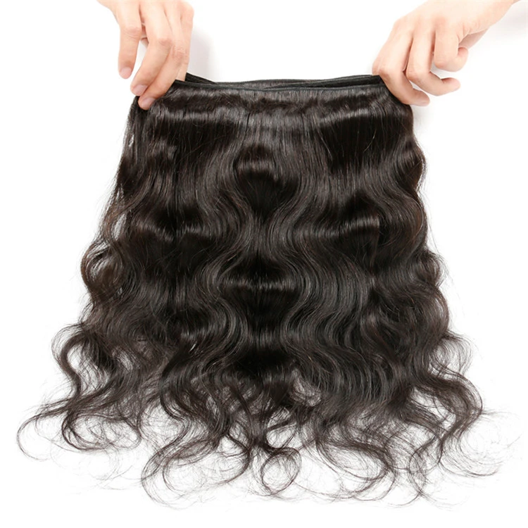 8 to 30 inch Length and Yes Virgin Hair bundles with closure, 100% Virgin Brazilian Human hair, Body Wave Remy hair extensions