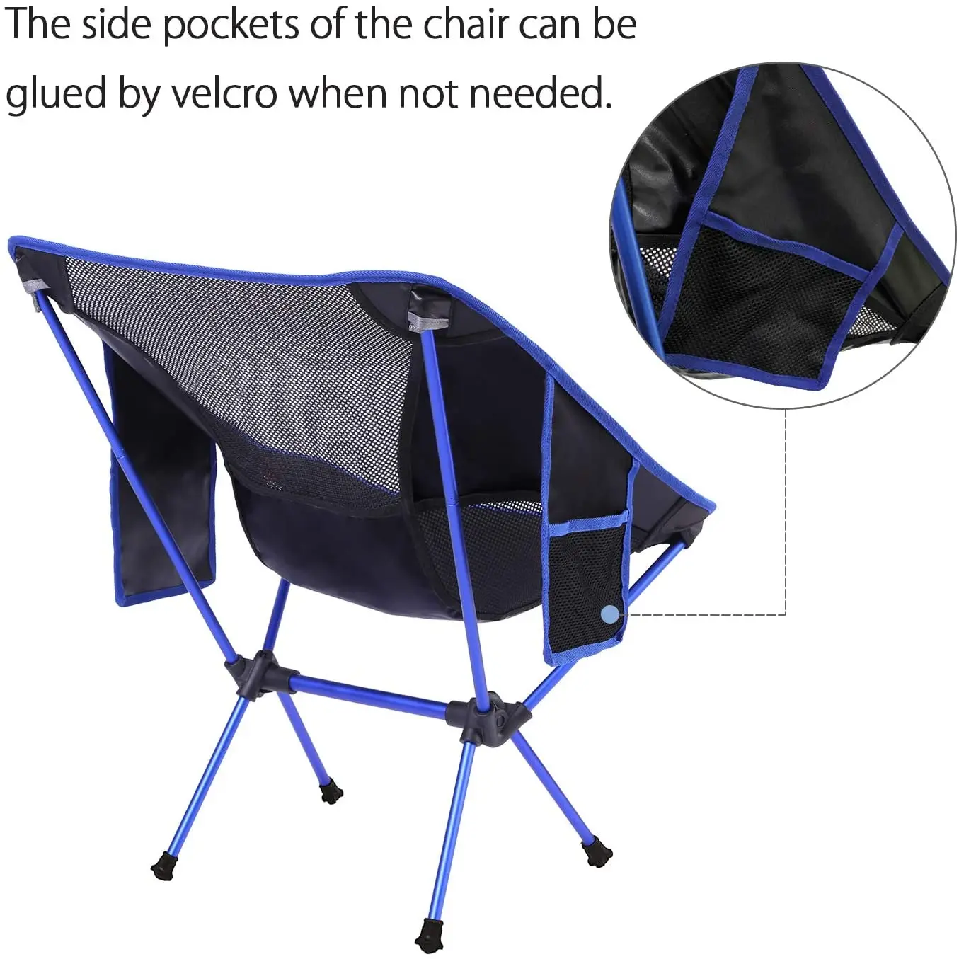 Custom logo Outdoor Portable Lightweight Pocket Fishing Chair Folding Camping Chair