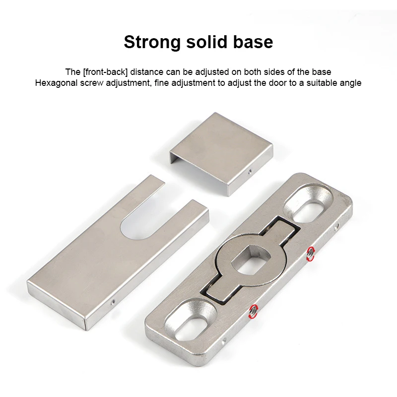 System 360 Degree Hidden Swivel Wooden Ball Bearing Accessory Set Hydraulic Spring Hinge Glass Hardware Door Pivot Floor