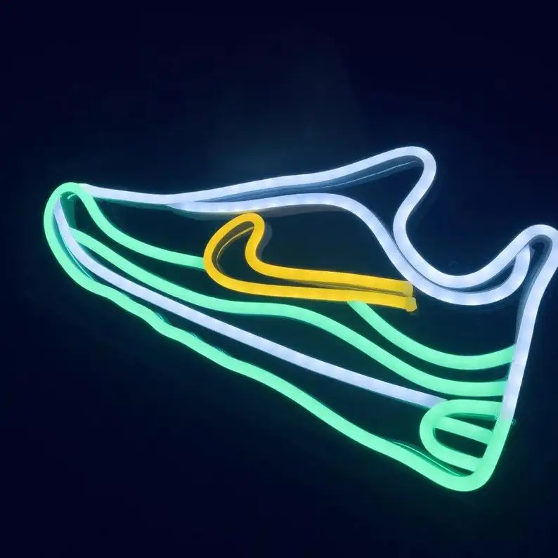  Прямая поставка зеленый башмак Nike Air Max Nature светодиодный неоновый Световой