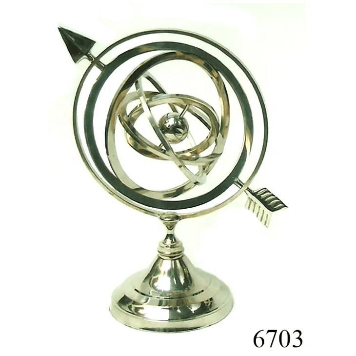 Nautical Armillary Brass Antique On Wooden Bas Customized nautical armillary manufacturers India