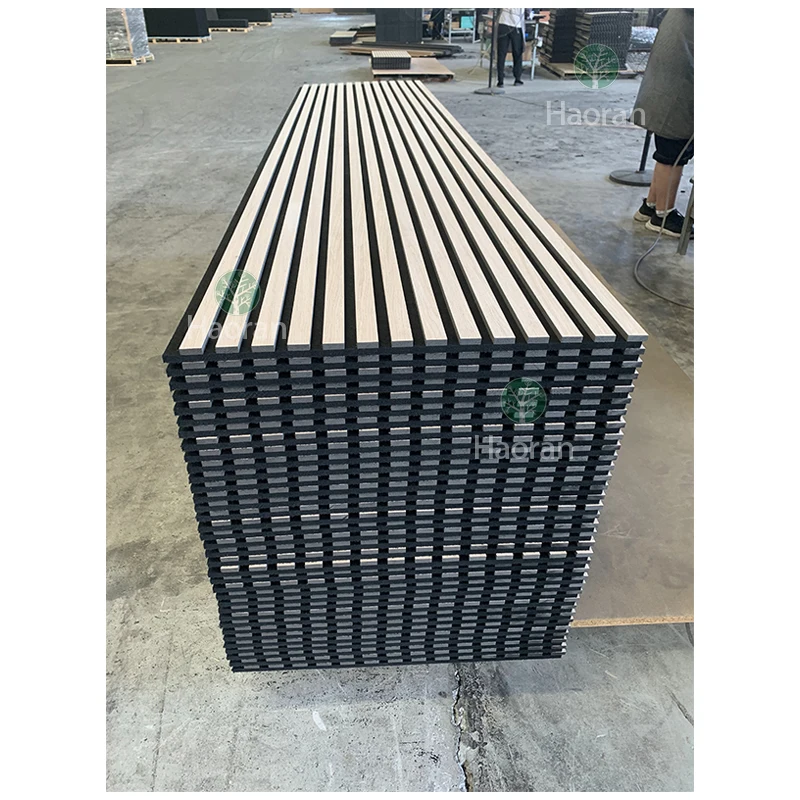 Free sample Natural Wood Acoustic Panels Design Wood Slat Wall Akupanels Acoustic Wood Panels Sound Proof