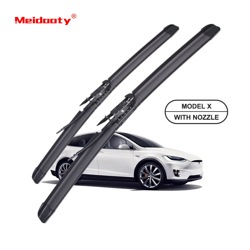 Custom silicone windscreen wiper wholesale silent wiper blade suitable for tesla model X wiper blade