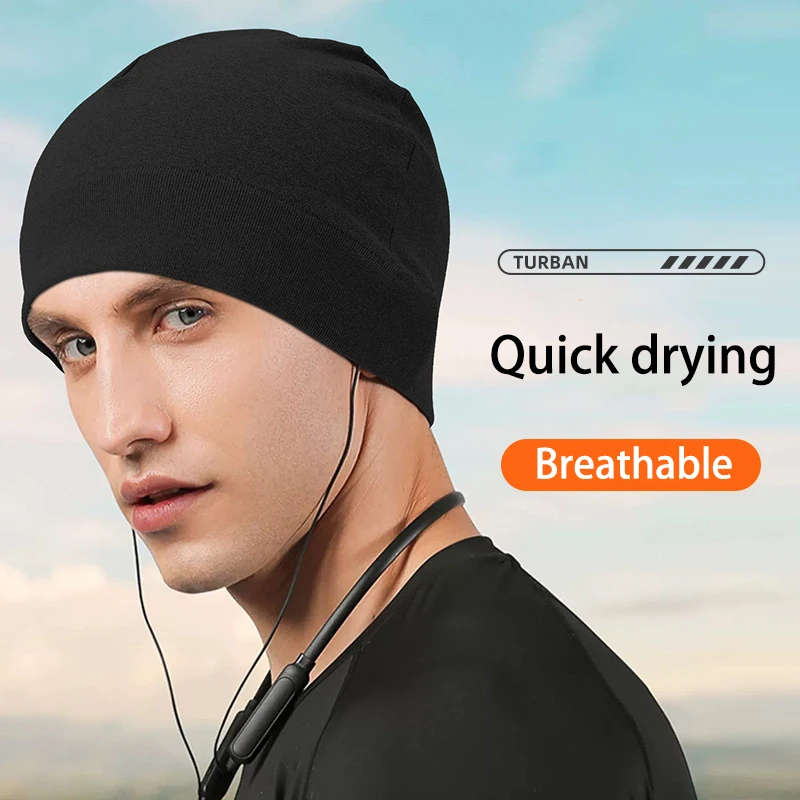 Custom Logo Winter Warm Quick Drying Breathable Sport Fitness Running Ski Cycling Skull Cap Beanie Hat