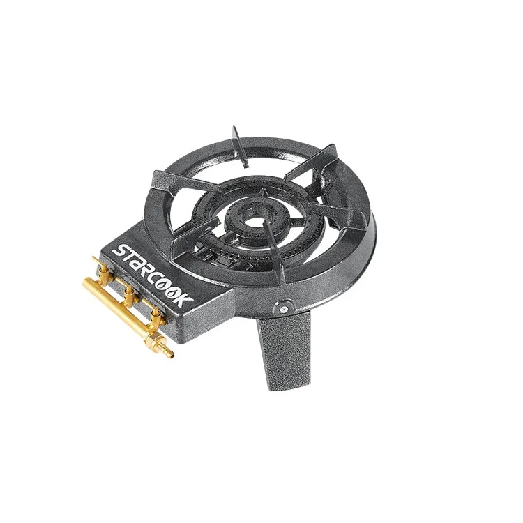 Простая круглая чугунная газовая плита, устойчивая к поломке газовая плита