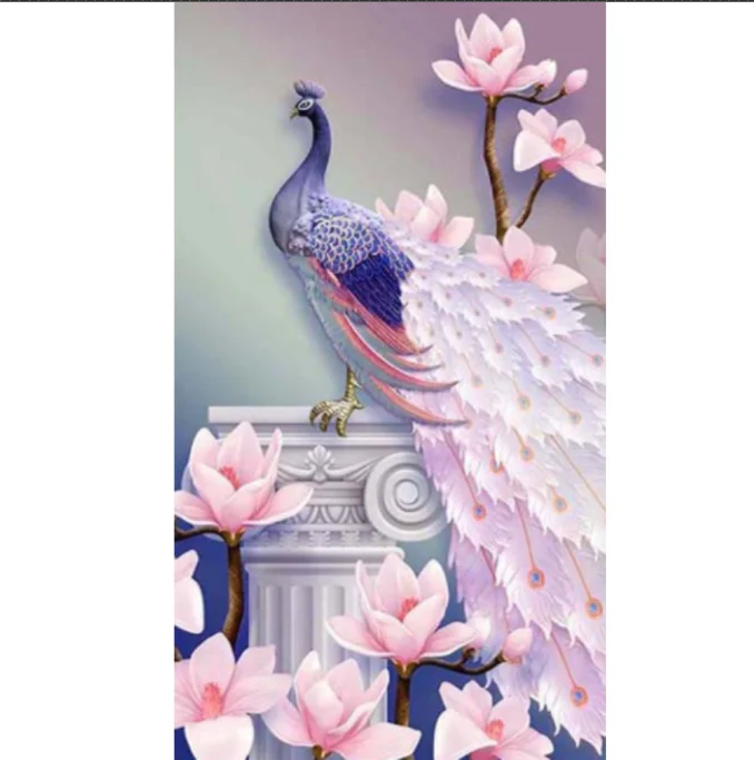 
Diamond painting full of diamonds peacock bird living room decoration sticker diamond painting living room painting 
