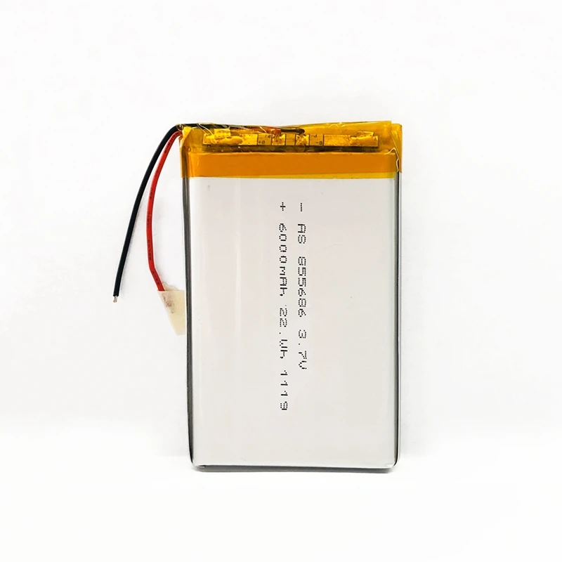 Rechargeable Lithium Polymer Battery Pack 855686 3.7v 6000mAh Lipo Li Polymer Battery for Water Purifier