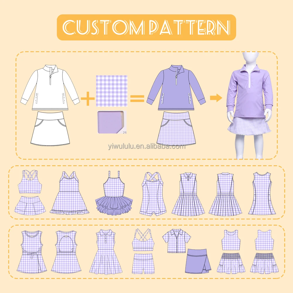 OEM&ODM Custom Low Moq Girl High Waist Mini Skirts Baby Kids Toddler Boutique Short Skirt Clothes