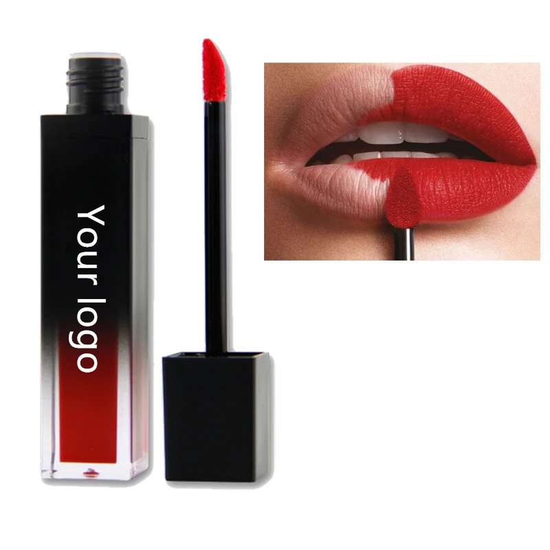 OEM wholesale private label custom 8 colors matte waterproof lipstick vegan pigmented lip gloss