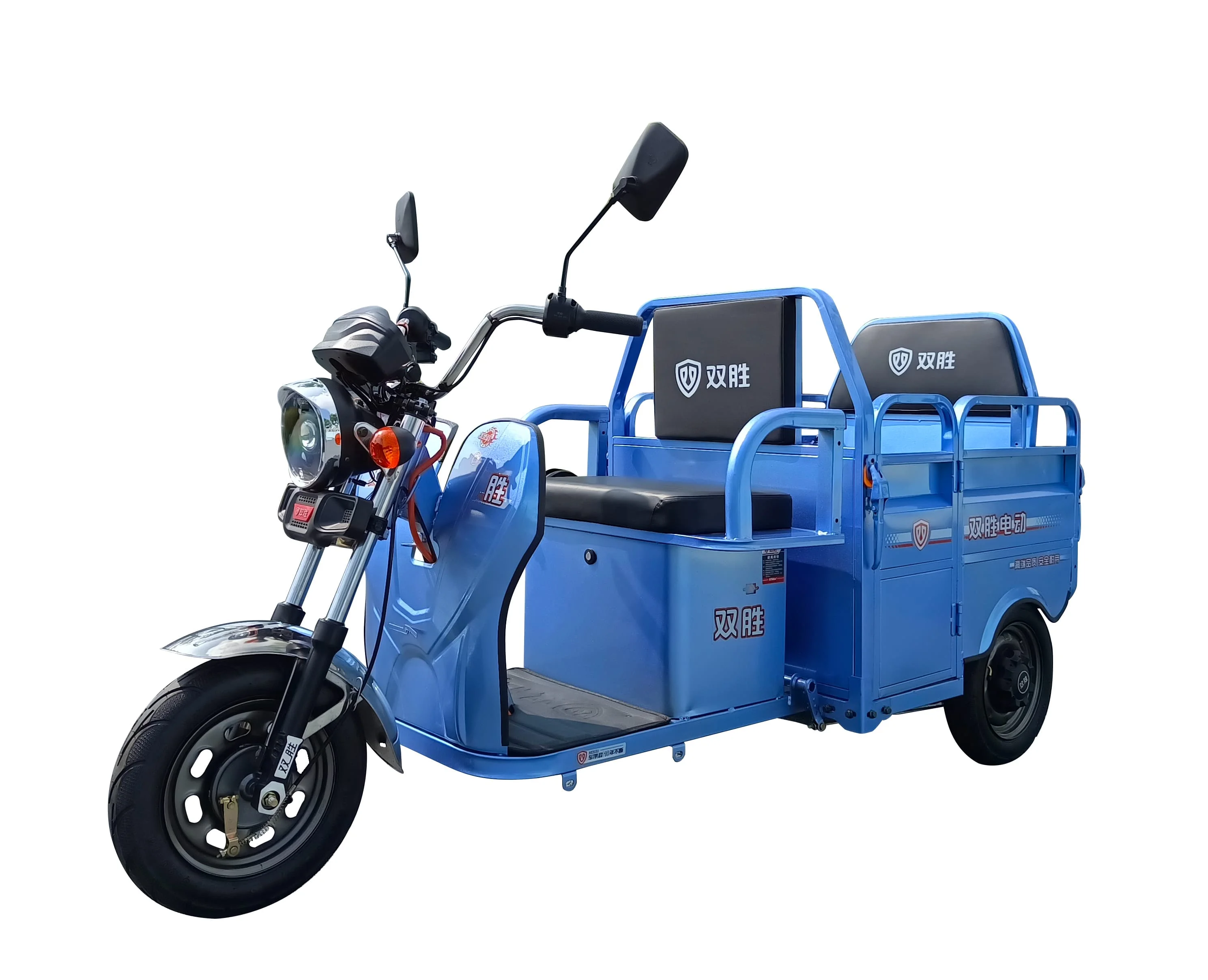 Wholesale Low Price Electric Tricycles 60V Cargo Transportation Back Seat Foldable Long Life Three Wheel Motorcycle