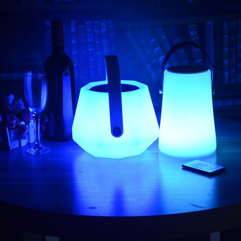 BT wireless speaker for sauna / LED table lamp with music player speaker USB charging and AUX player for office and hotel