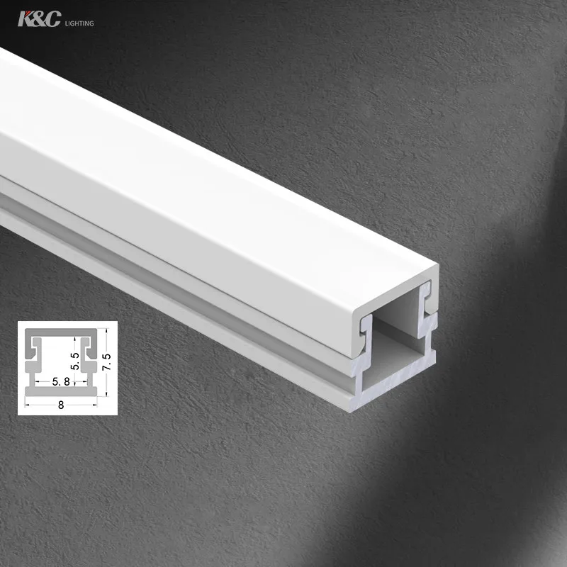 K1 Small Alu Profil Supplier for Home Decoration Surface Extrusion Channel Whit Diffuser Cove Led Aluminium Profile