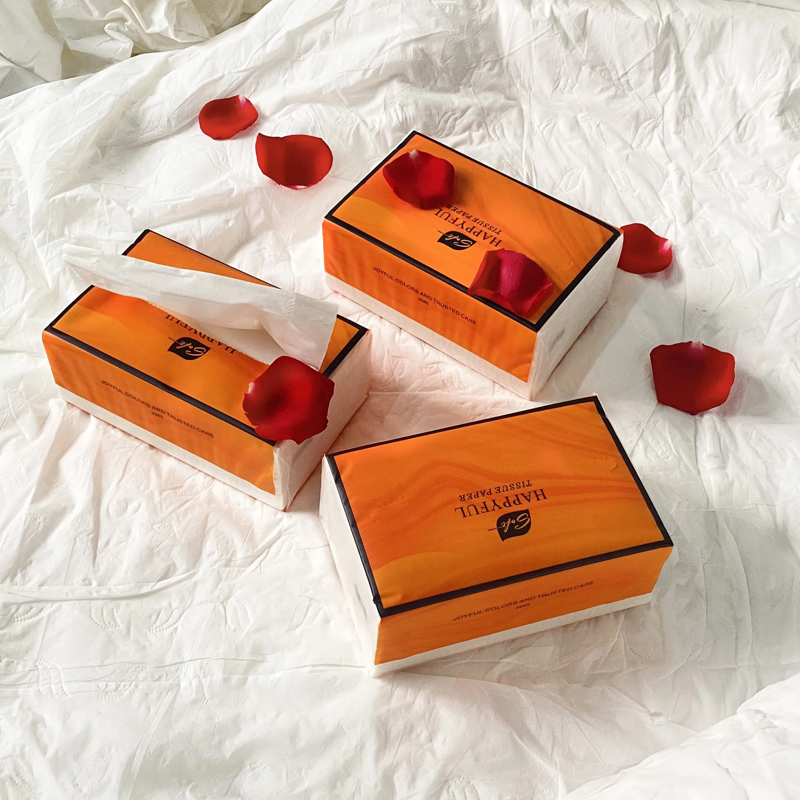 Facial Tissue Facial-Tissue-Paper-Box Soft-Pack Sofeel Brand Sofeel Premium Luxury Sorbent Best Facial Tissue