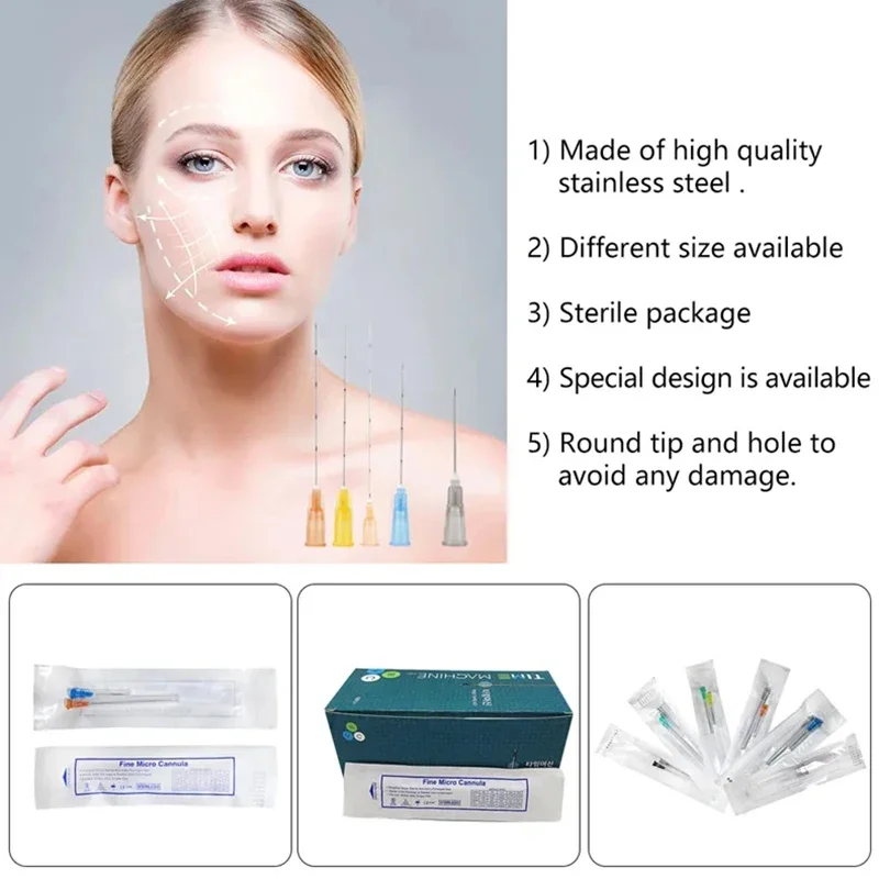 Blunt Needle Fine Micro Cannula 22g 50mm For Filler Injection