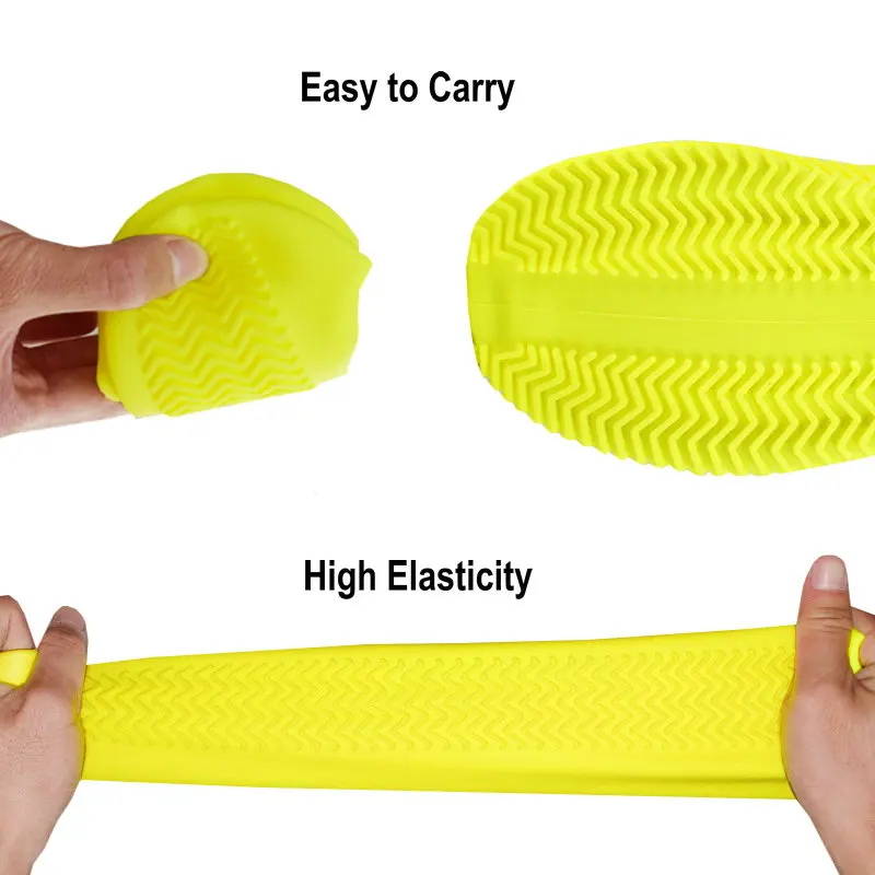 Dropship unisex Top Sell Best Quality Reusable Shoes Protectors Waterproof Anti Slip Water Resistant Rain Silicone Shoes Covers