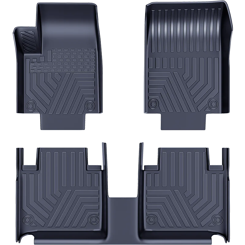 New type auto heavy-duty easy cleaning 3D 4D TPE car floor mats for 4/5 sets car