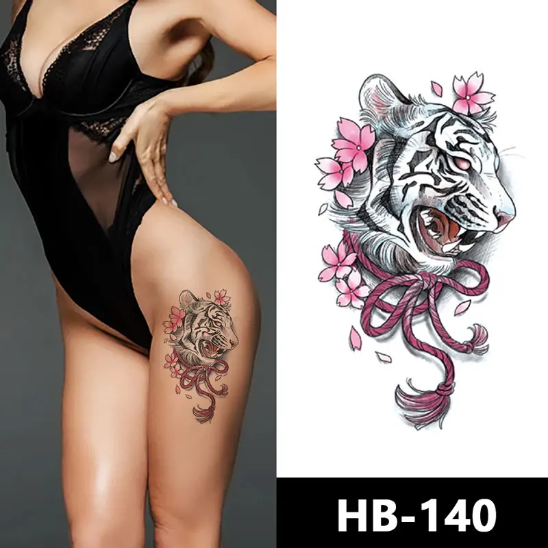 HB series hot sale fashionable sexy men women girl body art colorful waterproof temporary tattoo stickers