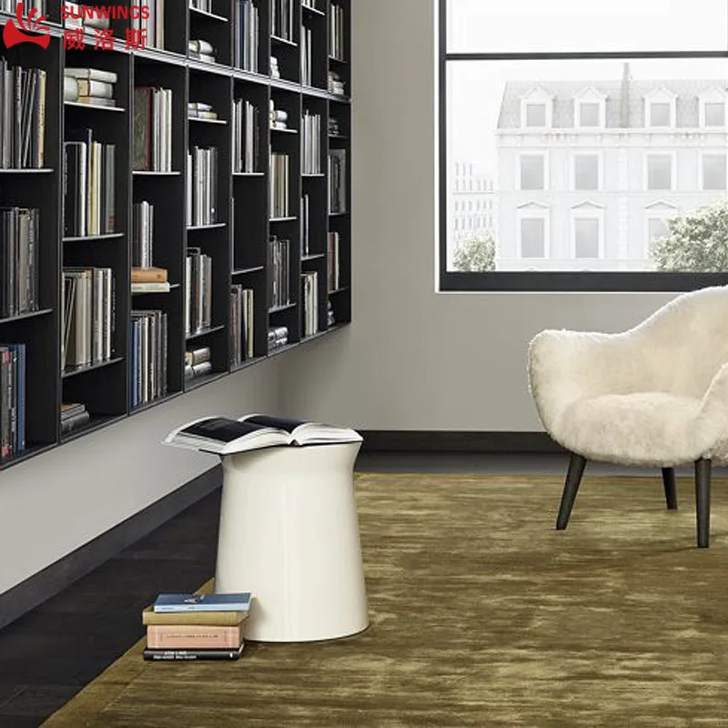 Wood Side Table Splice Furniture Wood Block Small Round Coffee Table Modern and Simply Ash Solid 1 Piece Customized Wooden