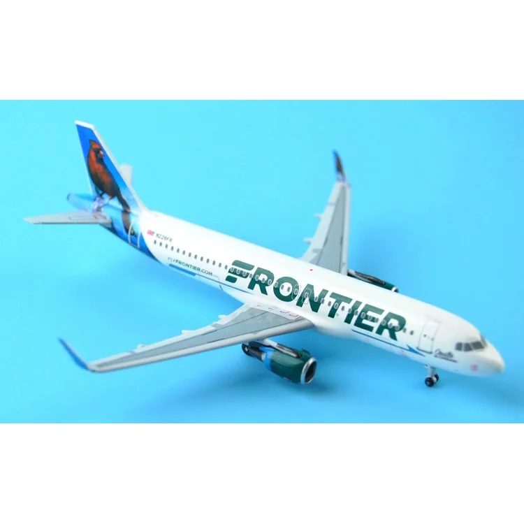 Frontier Airbus A320 Airplane Model Diecast Model Aircraft 1:400 Scale 9cm Alloy Collection OEM Unisex Private Airplane for Sale