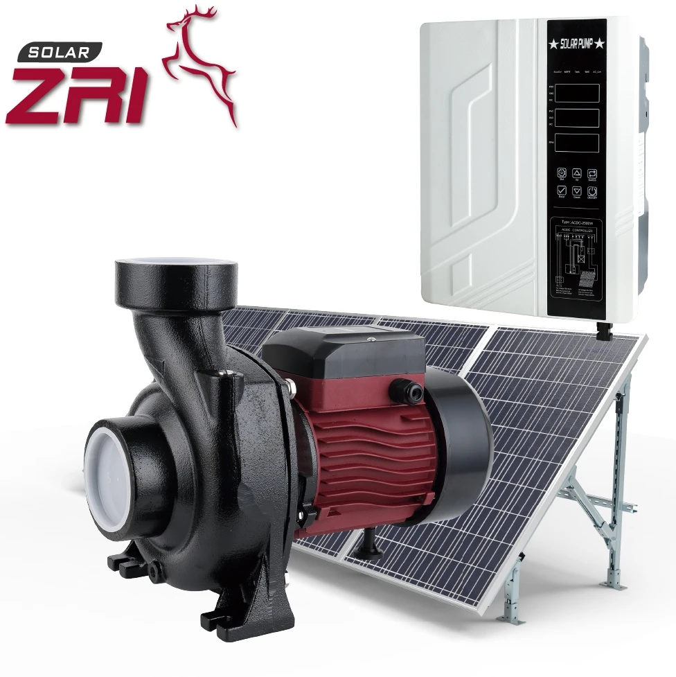 Zri MPPT контроллер DC солнечный насос 4 дюйма 2hp погружной водяной Солнечный поверхностный 220 В