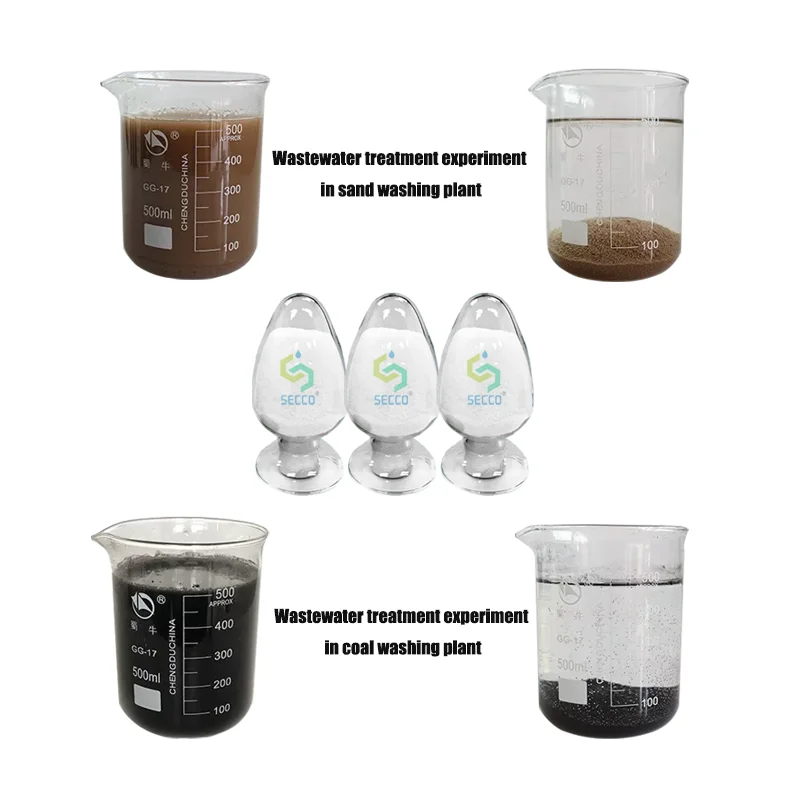 Water Treatment Chemicals Cationic Polymer Cation Polyacrylamide Flocculant  For Poultry Breeding Sewage Treatment