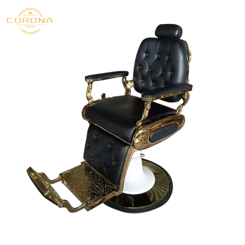 Wholesale Prsofesional Men All Black Barber Chair Frame Takara Belmont Salon Hairdressing Barber Chairs