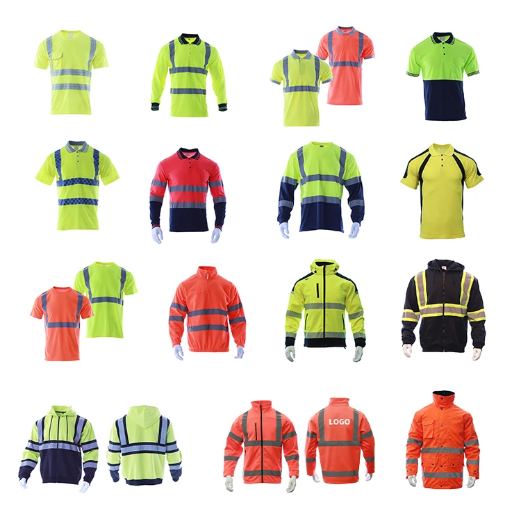 Мужская футболка Hi Vis Safety с логотипом на заказ светоотражающая лента рабочая одежда защитная