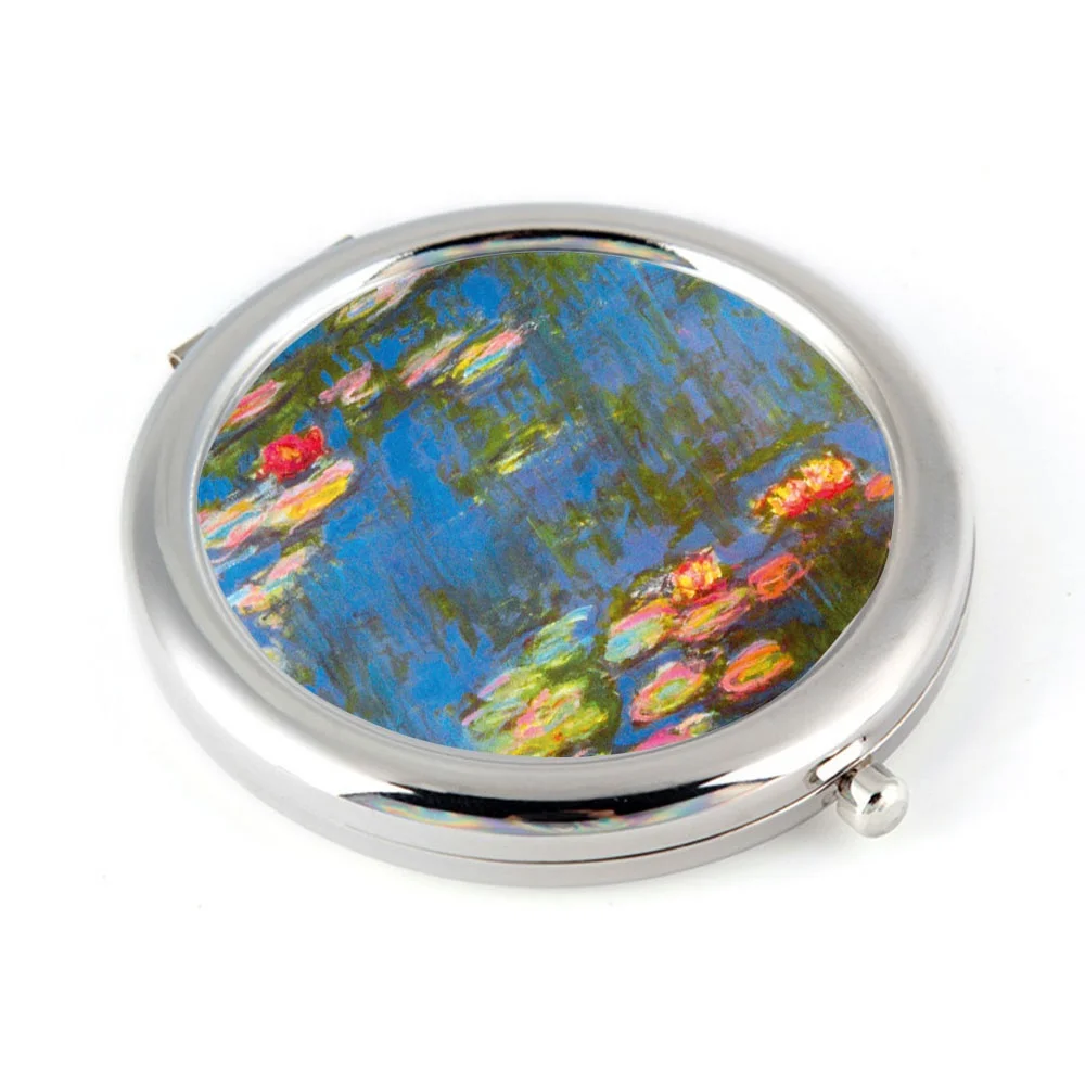 Водяные лилии Claude Monet коллекция современное высококачественное карманное зеркало компактное стеклянное косметическое для музейных сувениров