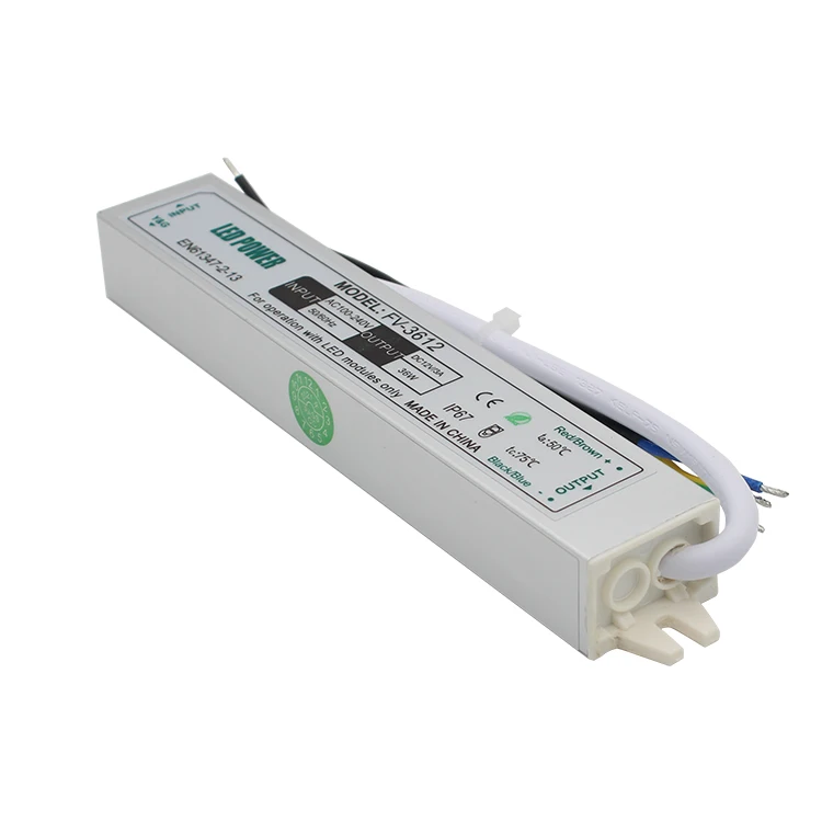 CE RoHS LED power adapter Waterproof IP67 AC LED driver 12V 36W switching led power supply