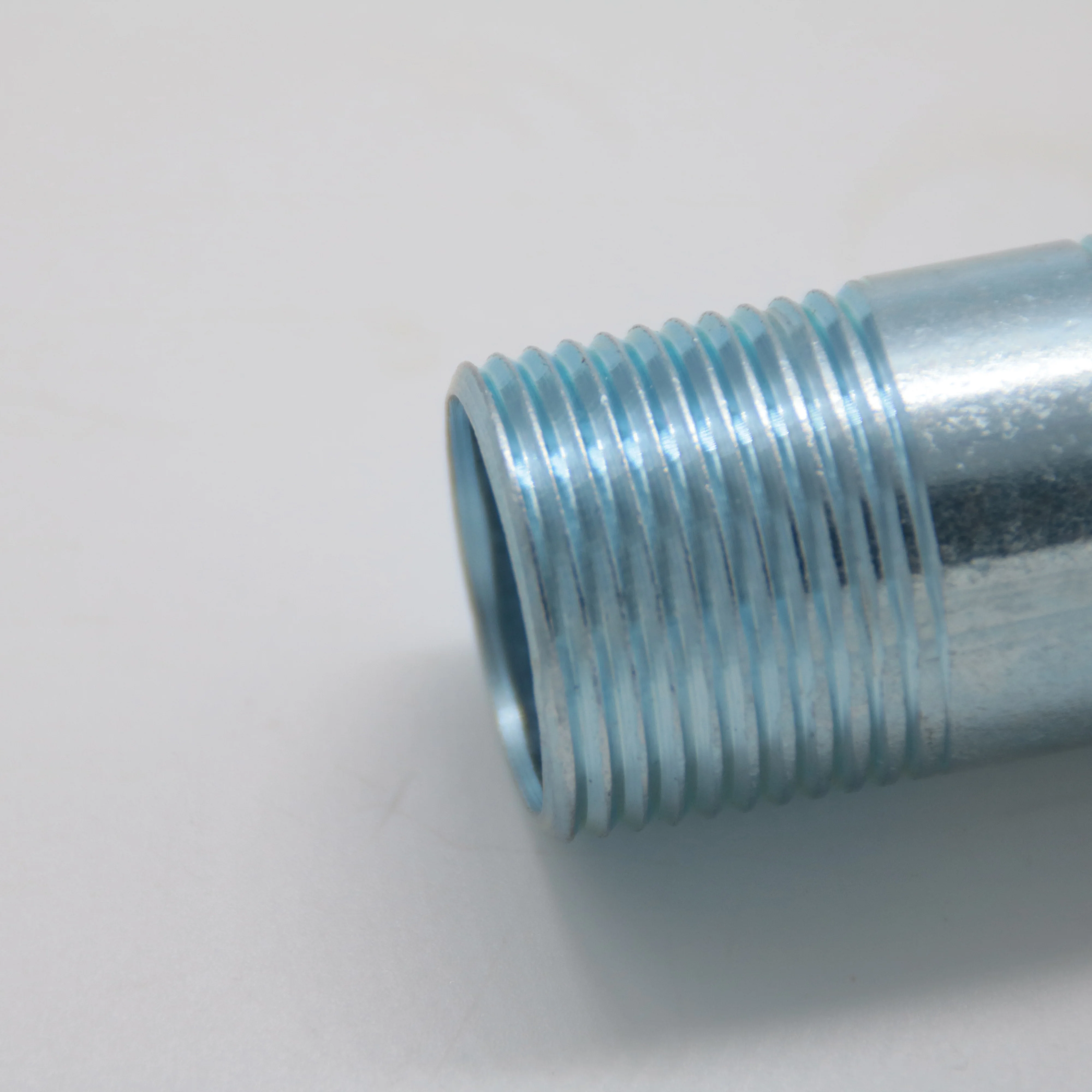 cold galvanized 1 inch 3/8 inch black steel pipe nipples for plumbing line