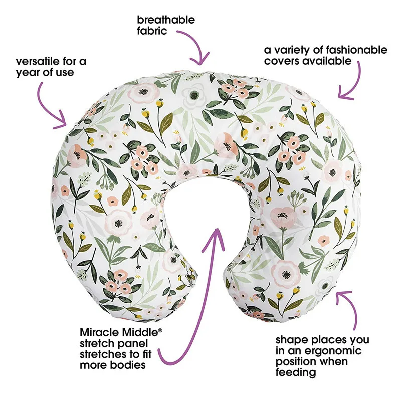 Wholesale Comfortable Newborn Nursing Breastfeeding Pillow U-Shaped Cotton Pillow Baby Feeding Pillow