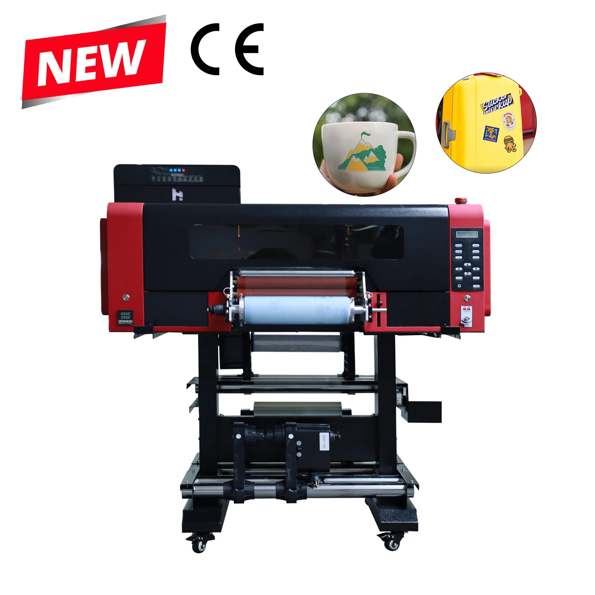 Hanrun paper A3 uv dtf printer sticker roll to roll 30cm with dual XP600 printheads small uv dtf printer