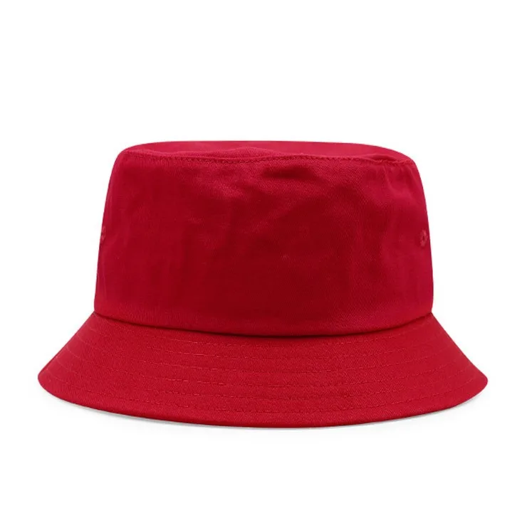Wholesale Unisex Fashion Custom Embroidery Logo Cotton Travel Fisherman Bucket Hat Caps