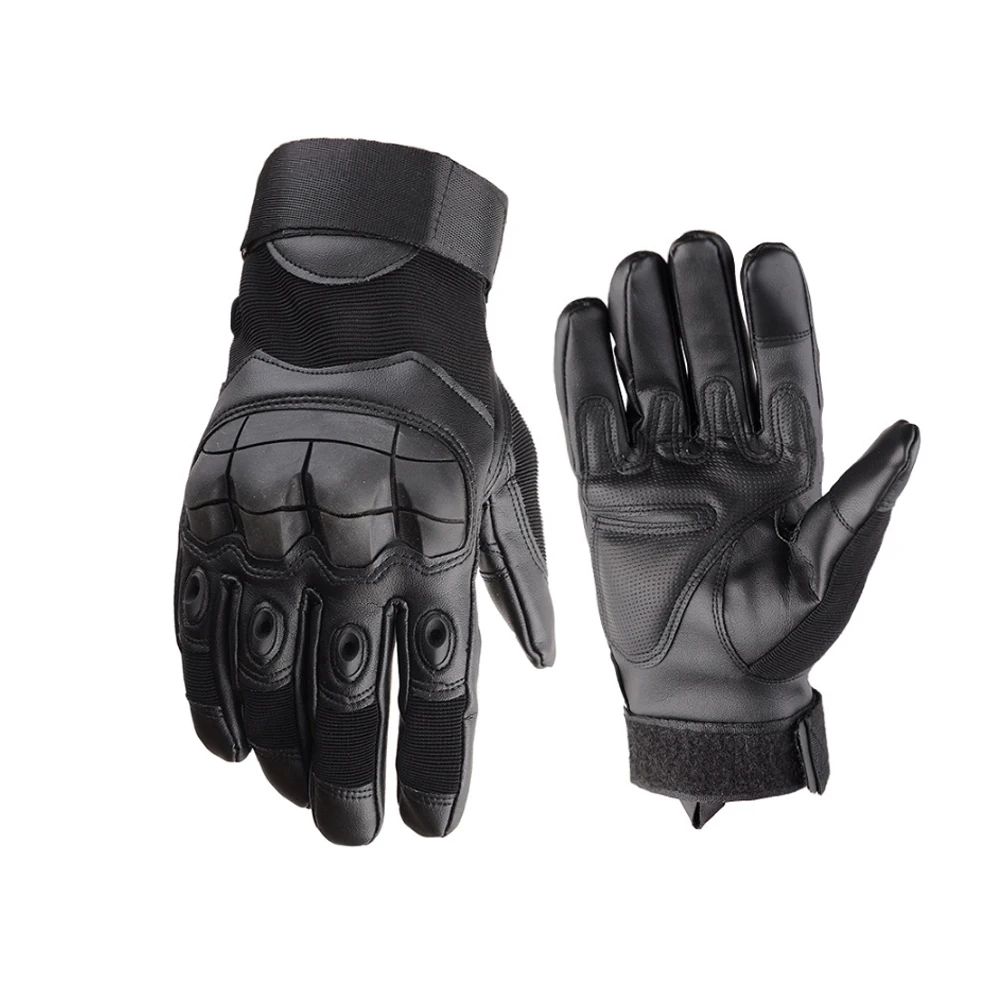 Touch Screen Leather PU guantes para motor Training Full-finger Training Waterproof Motorcycle Tactical Gloves