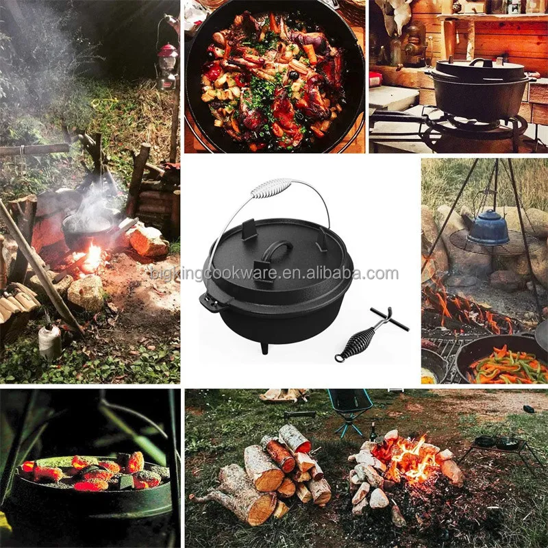 hot selling size 9QT outdoor, camping or garden BBQ dutch oven OEM agreed