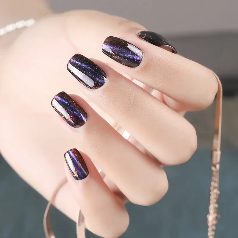 New  nail gel polish 3D magic bright starry sky Galaxy cat eye glue