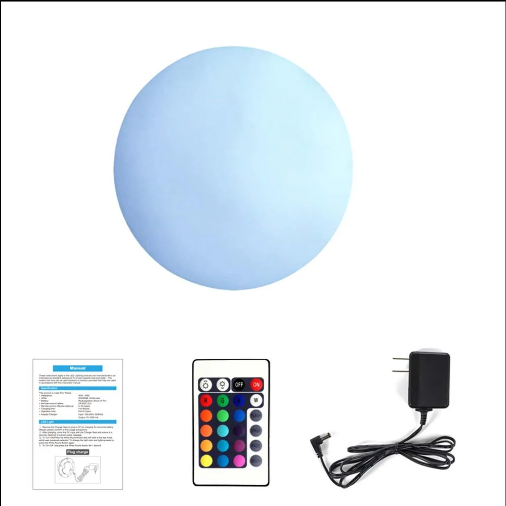 clear ball glob light 30cm / Outdoor garden glow waterproof ball led plastic solar floating pool ball light