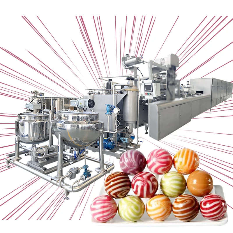 QH Fully-automatic hard candy production line lollipop candy making machine multi functional for sale