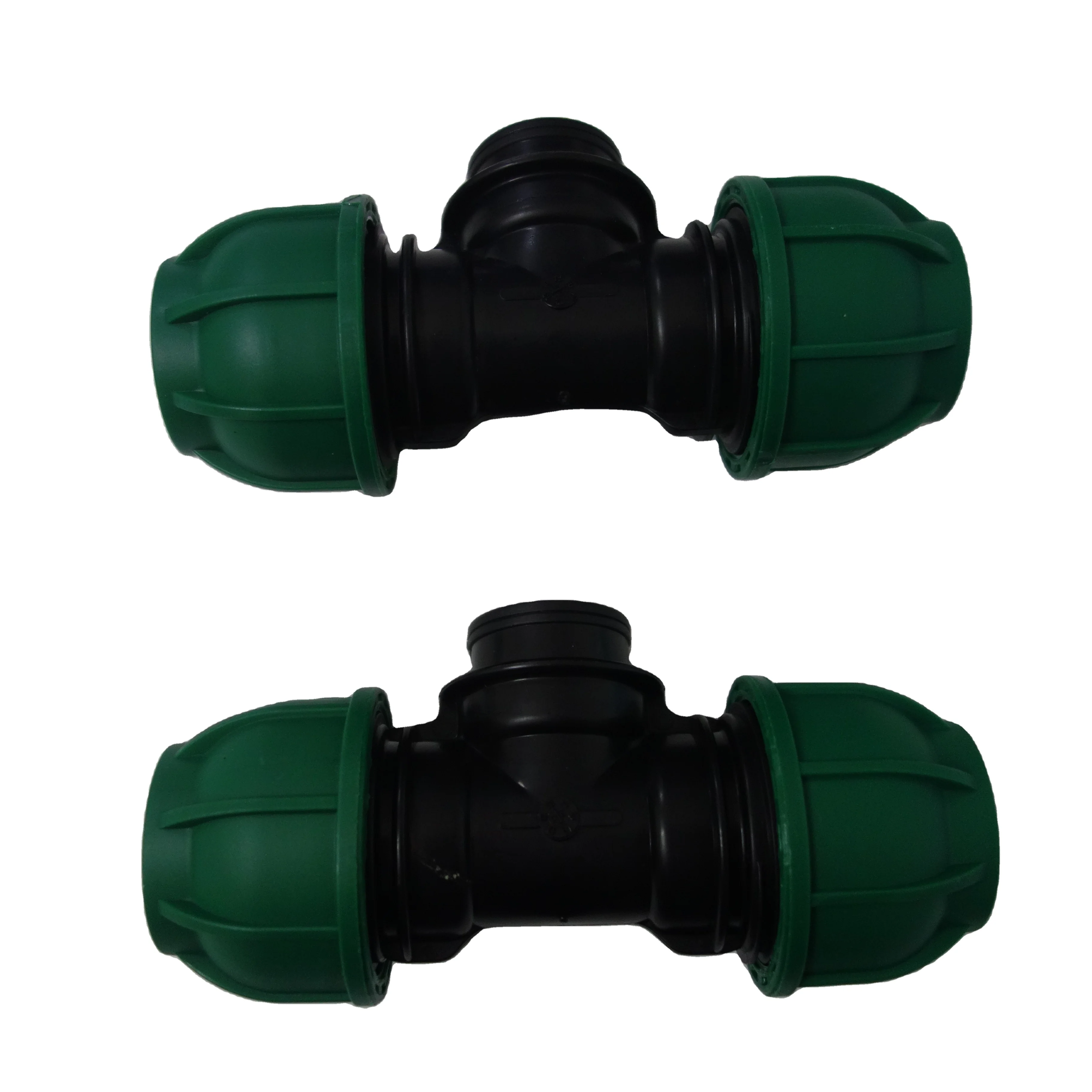 High Quality Drip irrigation fittings water hdpe pipe  Green Color pp compression PN10 Reducer Pipe Fittings