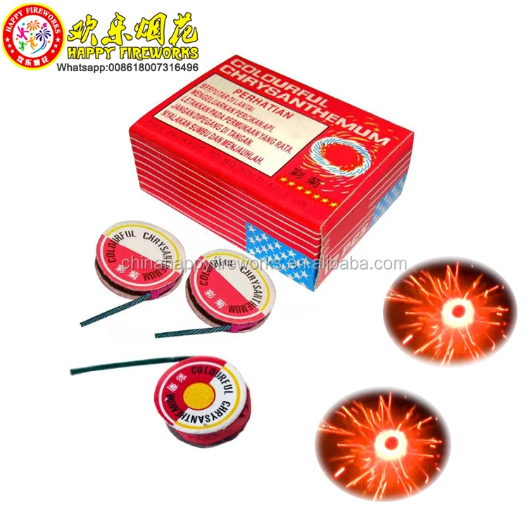 China wholesale W608 pyrotechnics ground spinner Colorful Chrysanthemum toy fireworks Fuegos artificiales for  Kids Favorite
