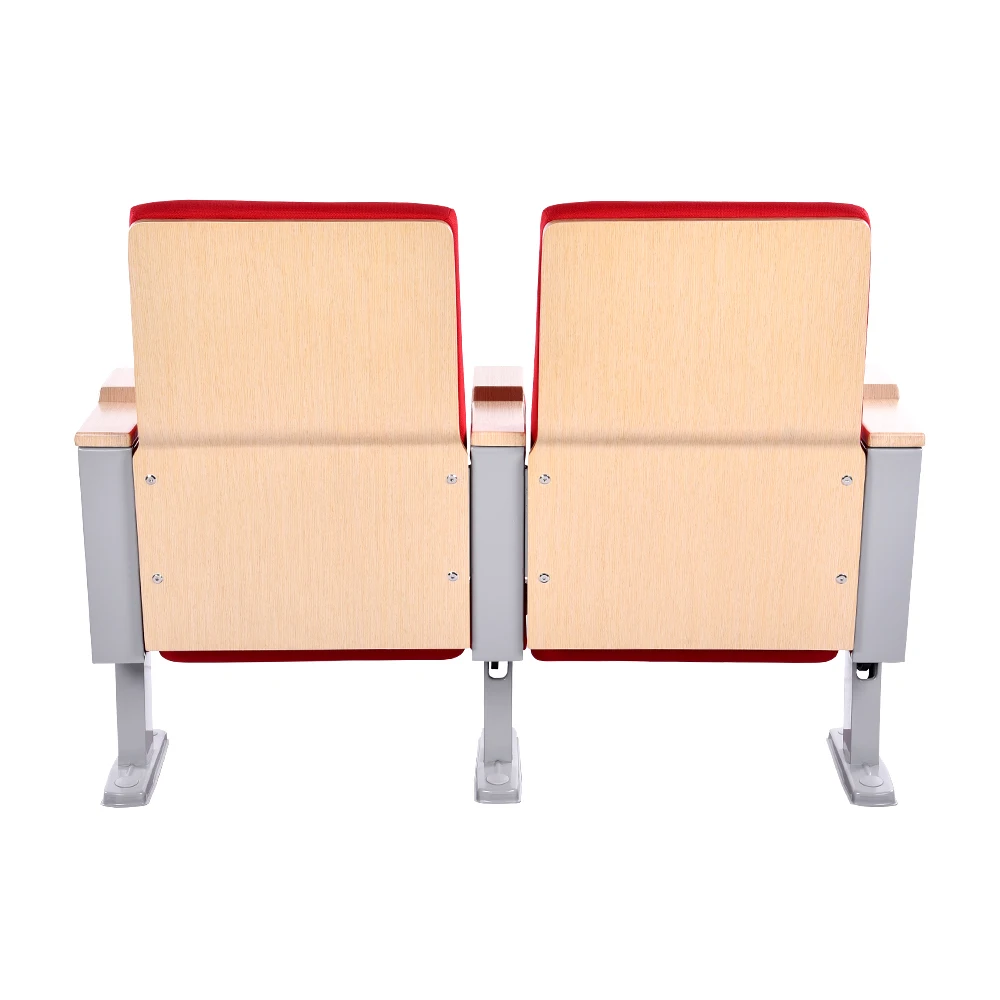 China Factory Supply Retractable Sofa Seating Red Color Auditorium Seat Chair Theater Conference Hall