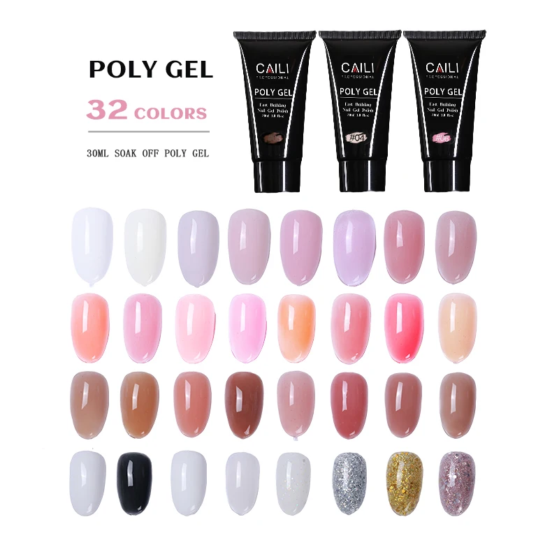 Professional Nail Art Painting Construction Hard Extension Tube Acrylic Milky Gel Uv nail supplies acrylic gel 1Kg