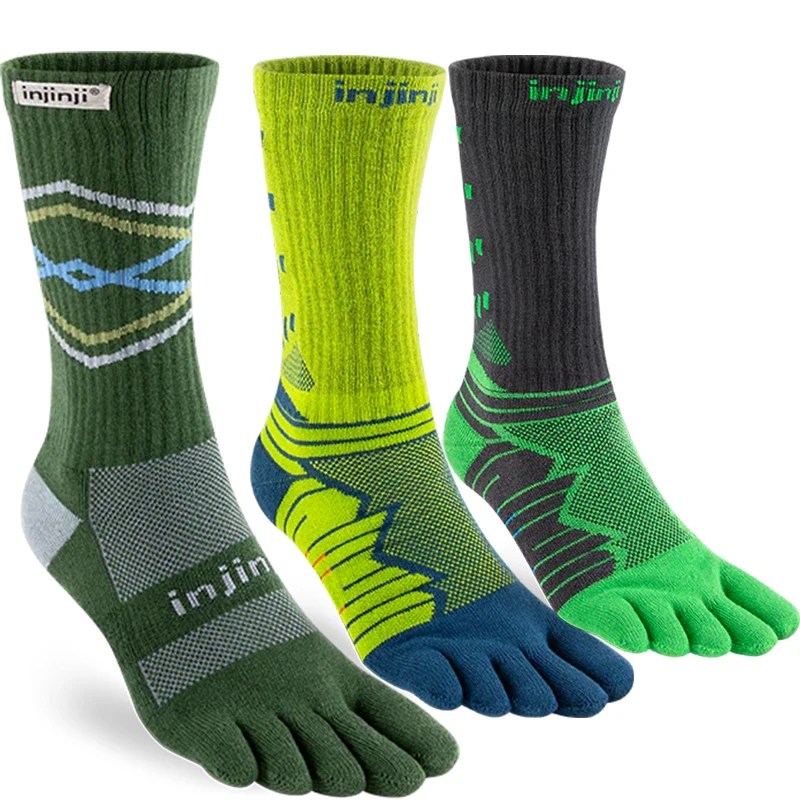 Customized Coolmax Toe Socks Wholesale Athletic Running Five Finger Crew Socks