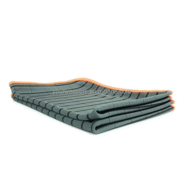 Заводская 2024 высокое качество многоразовые кухонные полотенца из углеродного стекла для мытья окон зеркальная салфетка микрофибры полировки чистая ткань