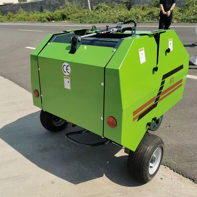 2-5Km/H Working Speed Agricultural Machinery Tractor Hay Grass Packing Machine Round Hay Straw Baler Machine
