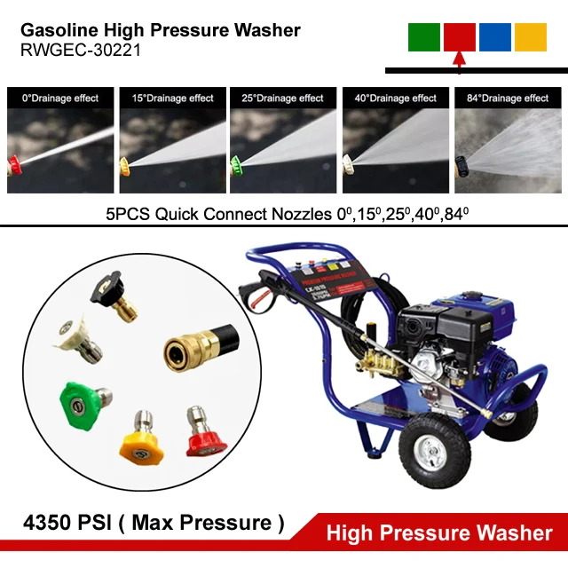 13HP бензиновый двигатель насос высокого давления для очистки 5000psi горячая вода промышленная портативная машина бензиновых автомобилей