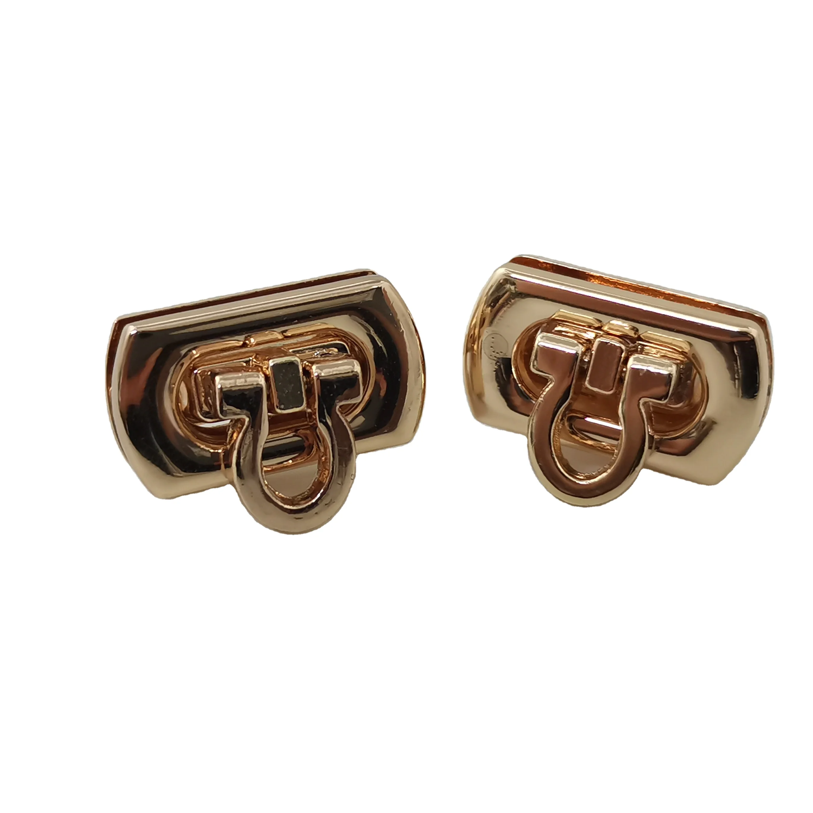 Various Quality Design Bag Hardware Twist Lock Metal Lock For Purses Accessories Custom Colors Zinc Alloy Bag Lock